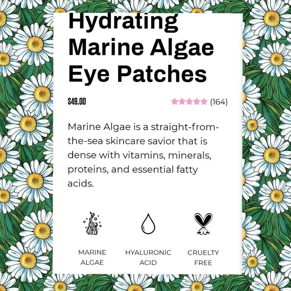 Hydrating Marine Algae Eye Patches by Generation Skin